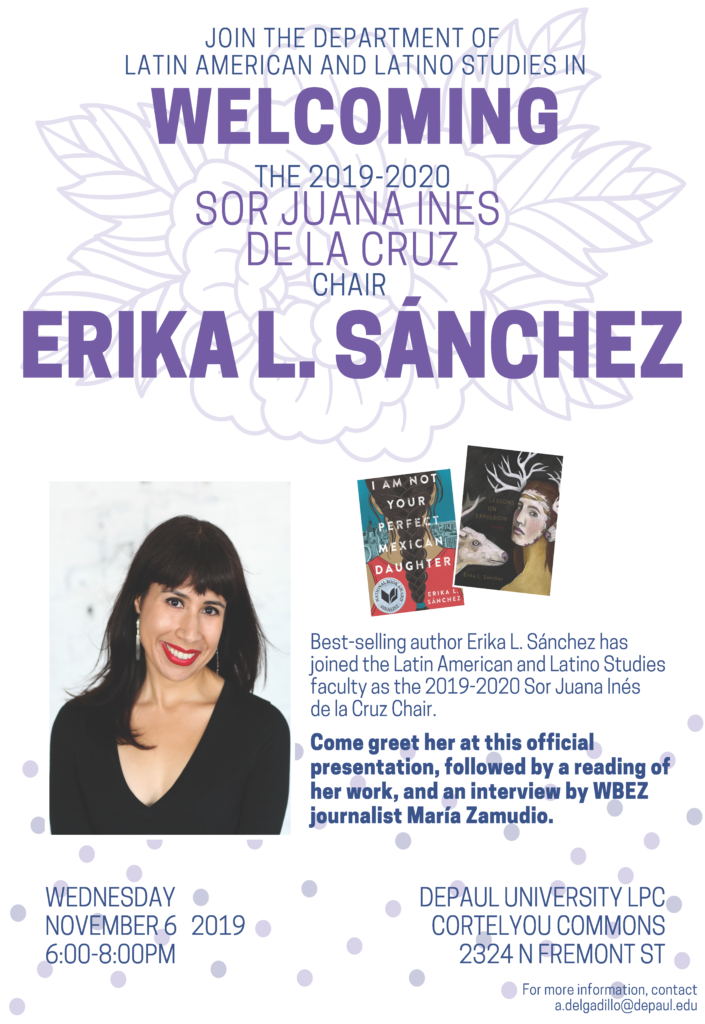 Welcoming Erika Sánchez! – Ex Libris